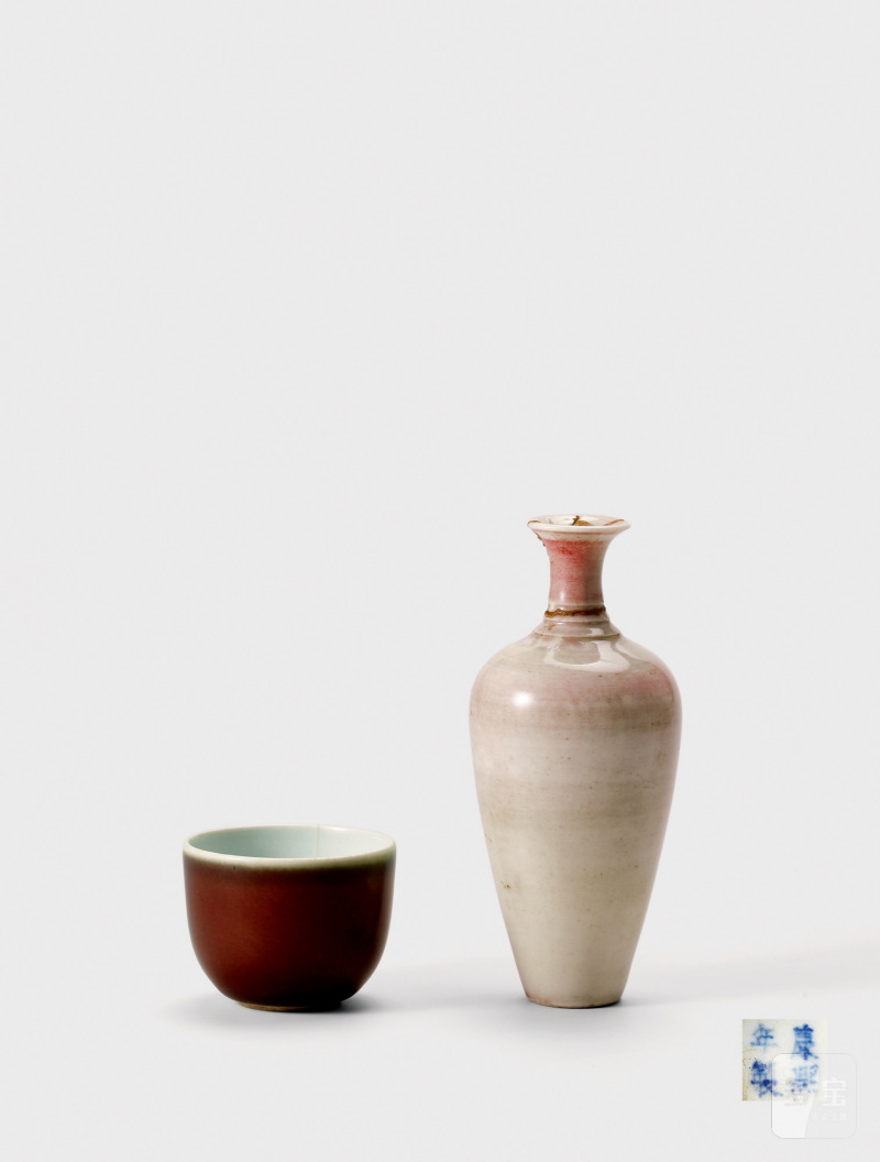 清康熙·豇豆红釉莱菔尊